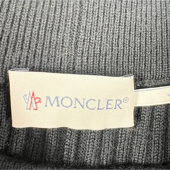 MONCLER Girl’s 12 Logo Patch Ribbed Wool Blend Base Layer Ski/Outdoor Pant - Picture 3 of 13